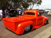 Custom Orange 1955 Ford F100 Truck